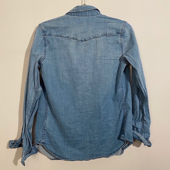 Gap Jean Button Down Fitted Shirt - Picture 2 of 2